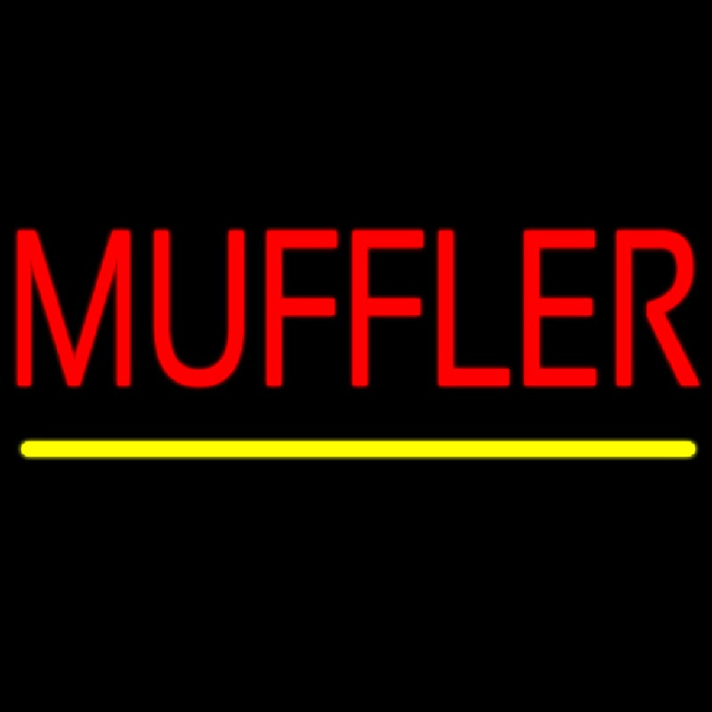 Muffler Block Neontábla