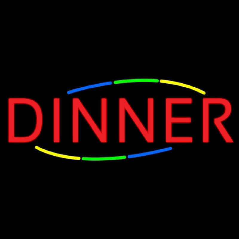 Multi Colored Dinner Neontábla
