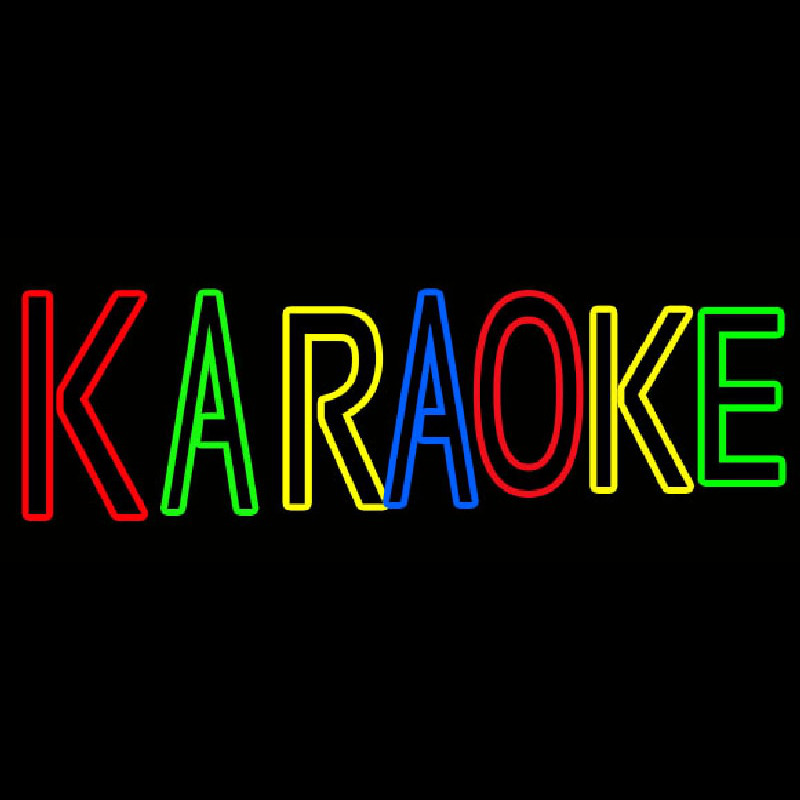 Multi Colored Karaoke Neontábla