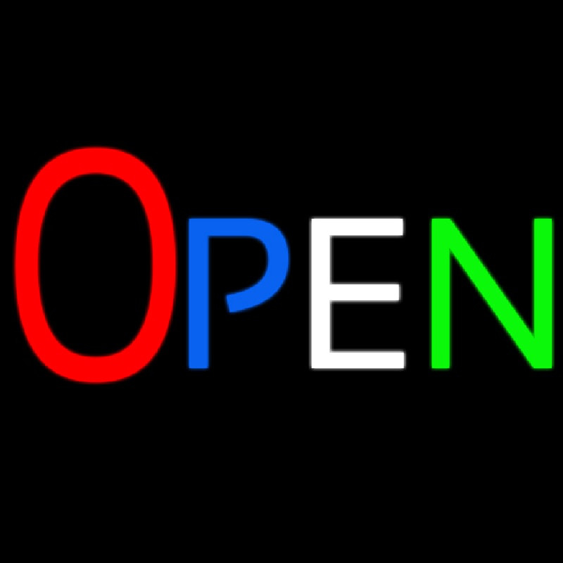 Multicolor Open 1 Neontábla