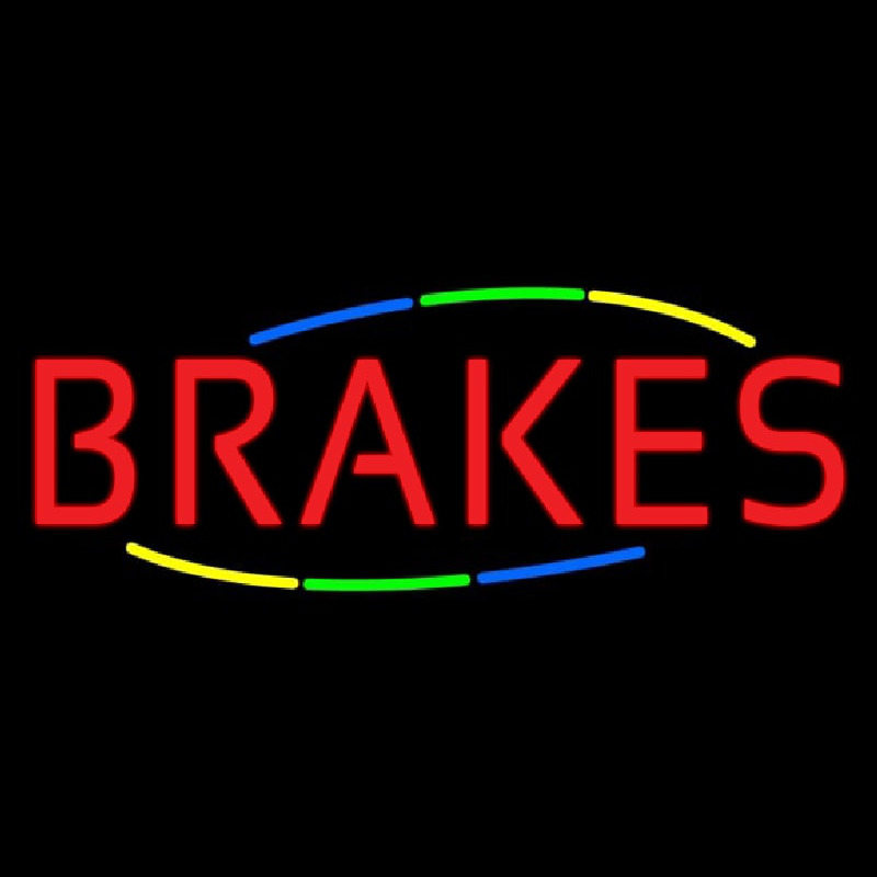 Multicolored Deco Style Brakes Neontábla