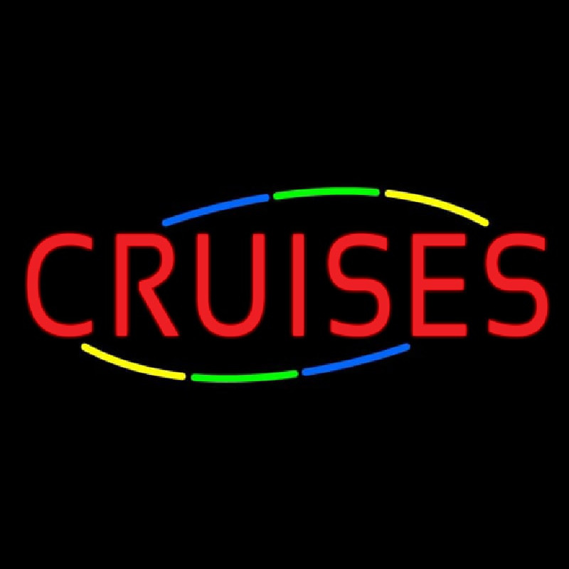 Multicolored Deco Style Cruises Neontábla