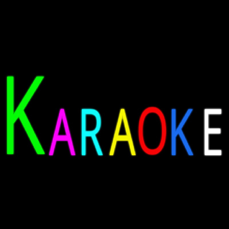 Multicolored Karaoke Neontábla