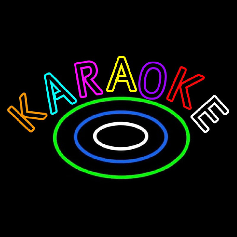 Multicolored Karaoke Neontábla