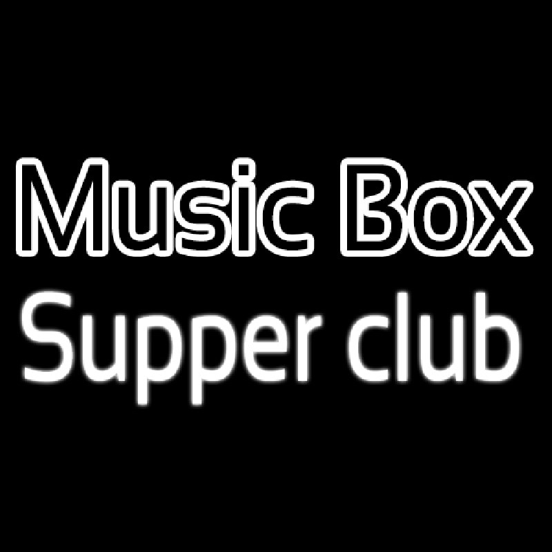 Music Bo  Supper Club Neontábla