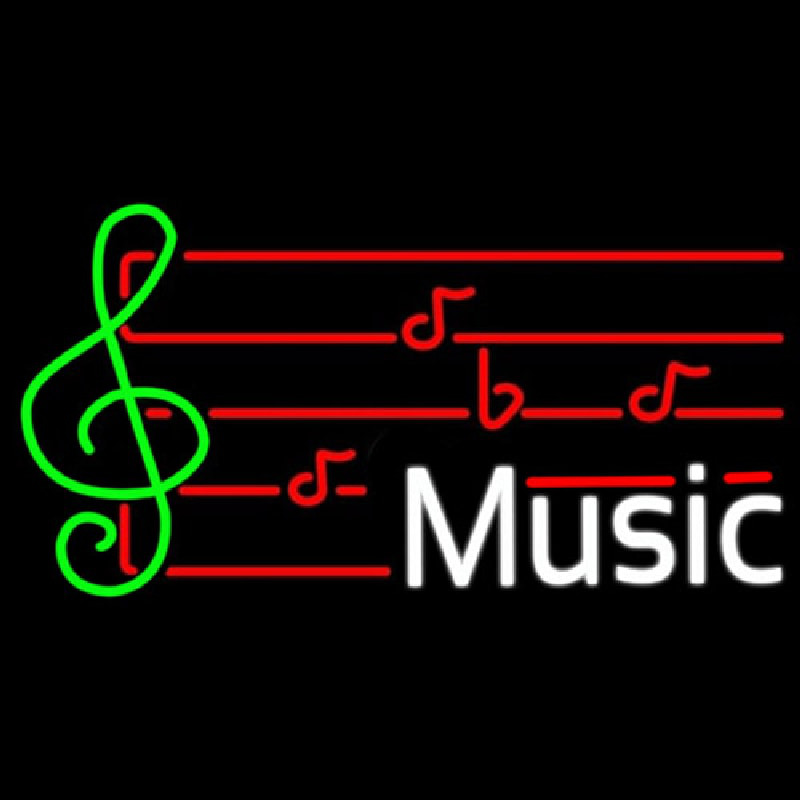 Music Note Neontábla