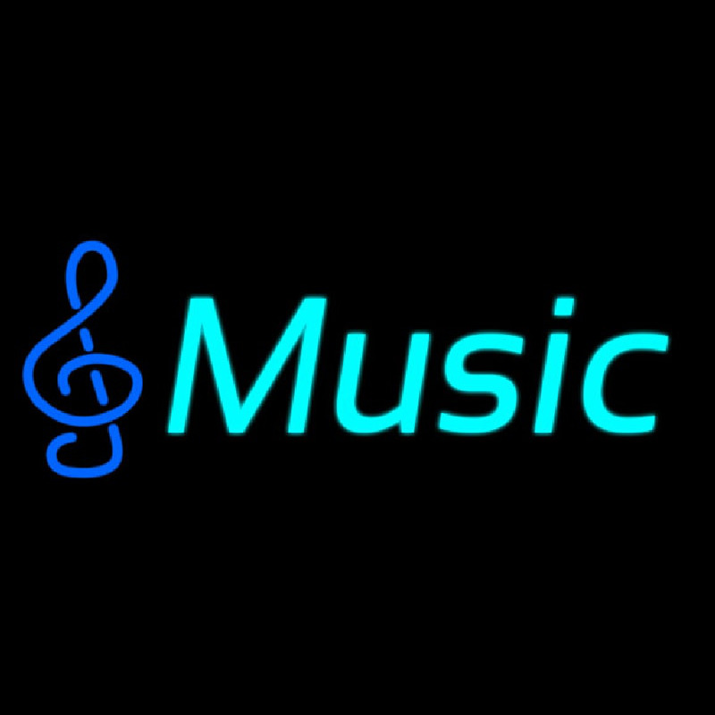 Musical Note Red Music Neontábla