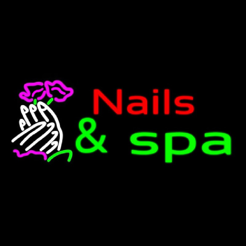 Nails And Spa Neontábla