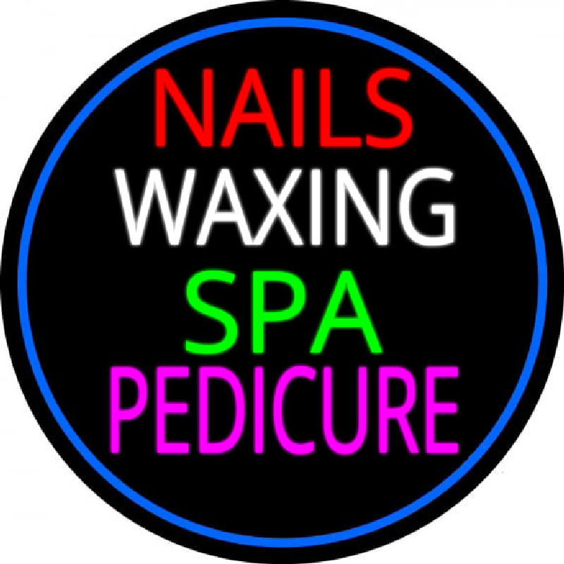 Nails Wa ing Spa Pedicure Neontábla