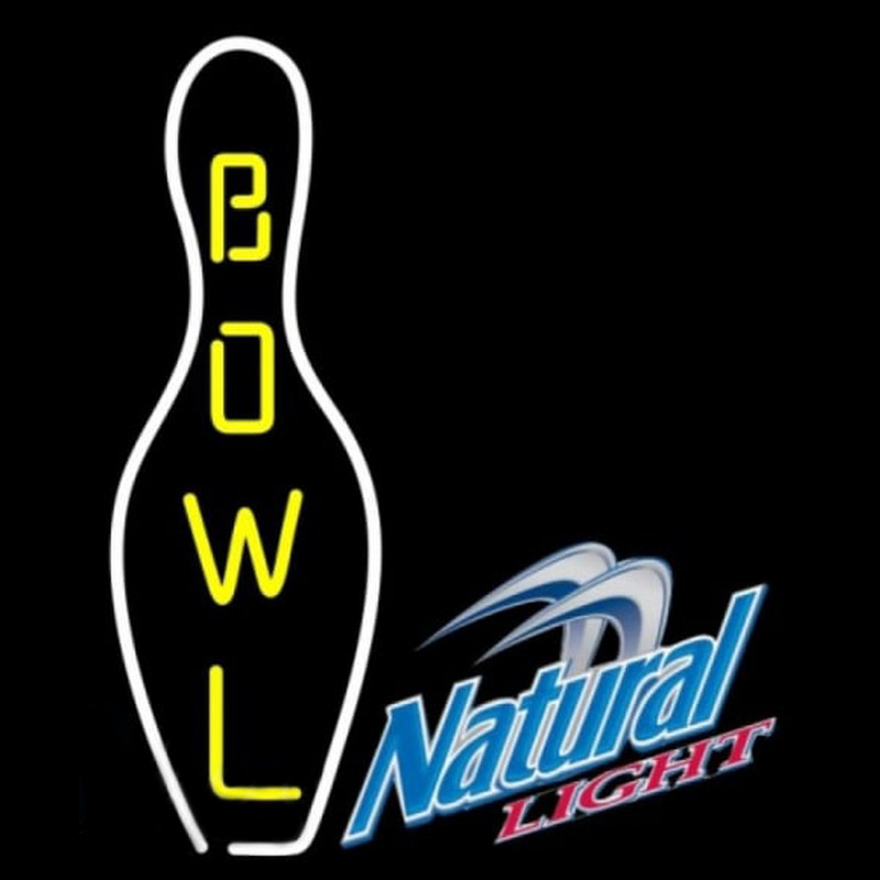 Natural Light Bowling Beer Sign Neontábla