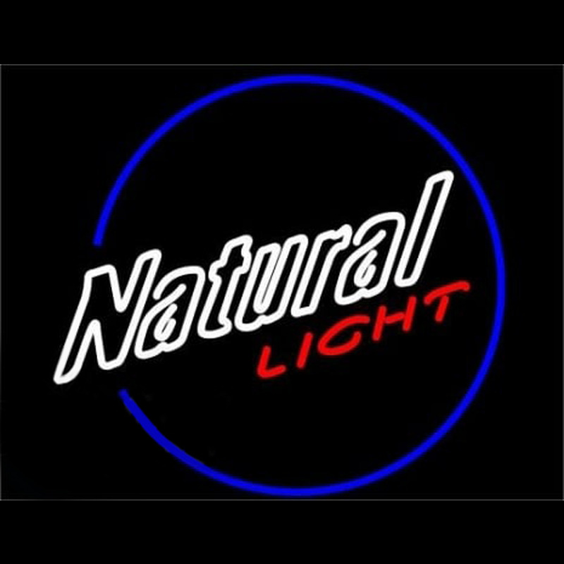 Natural Light Round Neontábla
