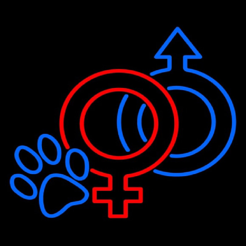 Neuter Pet Icon Neontábla