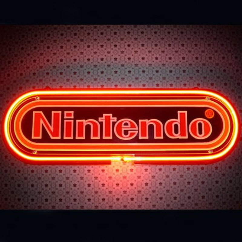 Nintendo Black Bolt Nyitva Neontábla