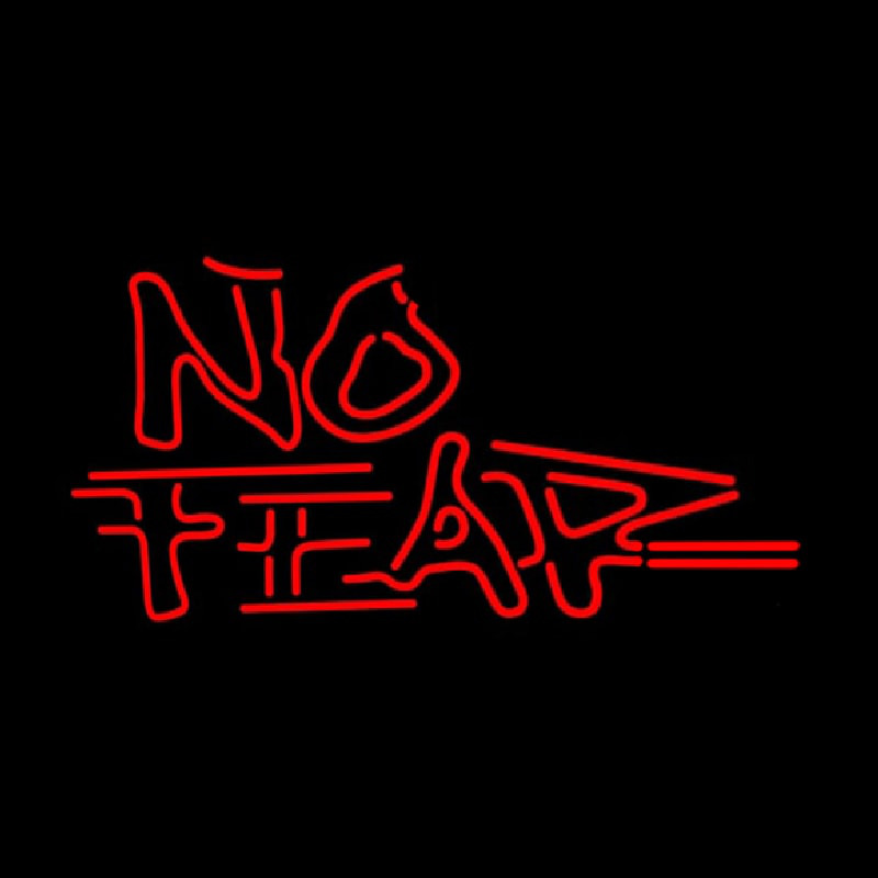 No Fear Logo Neontábla