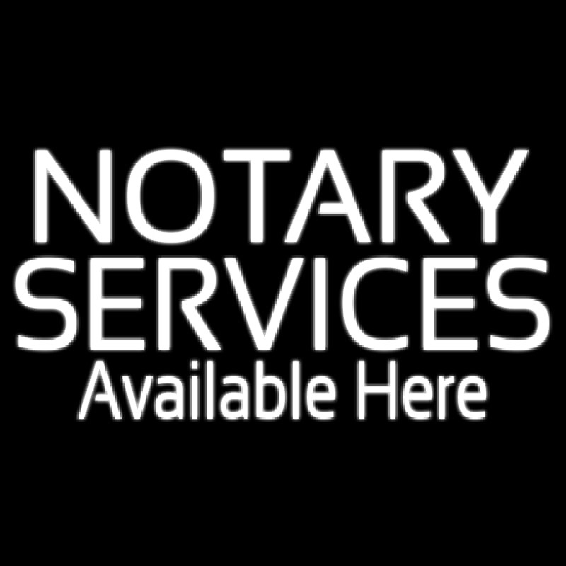 Notary Services Available Here Neontábla