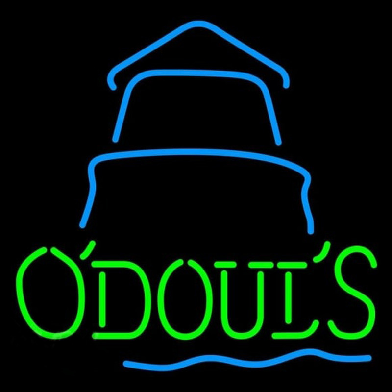 Odouls Day Lighthouse Beer Sign Neontábla