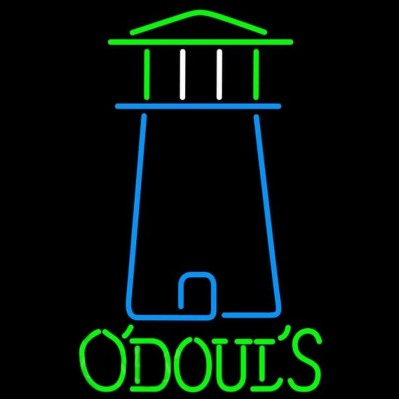 Odouls Lighthouse Art Beer Sign Neontábla