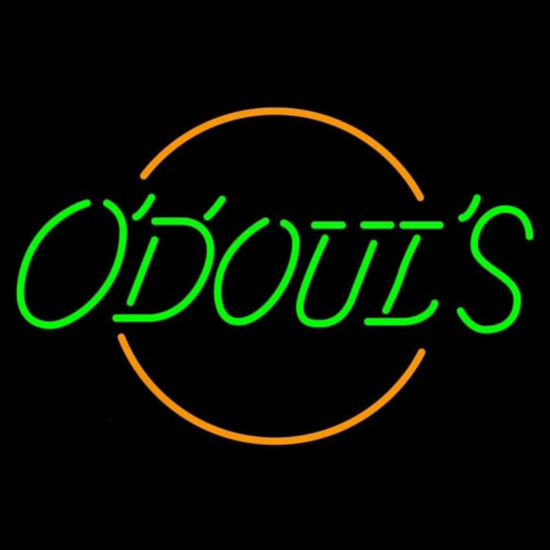 Odouls Round Beer Sign Neontábla