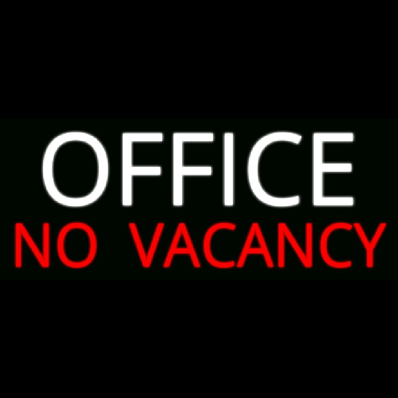 Office No Vacancy Neontábla