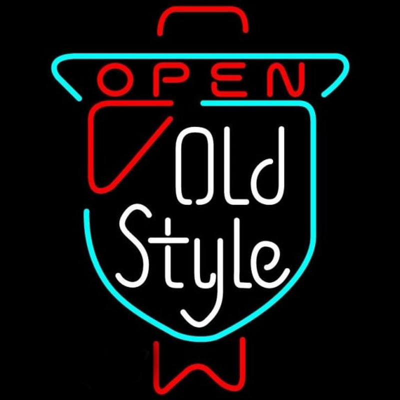 Old Style OPEN Beer Sign Neontábla