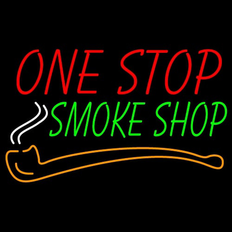 One Stop Smoke Shop Neontábla