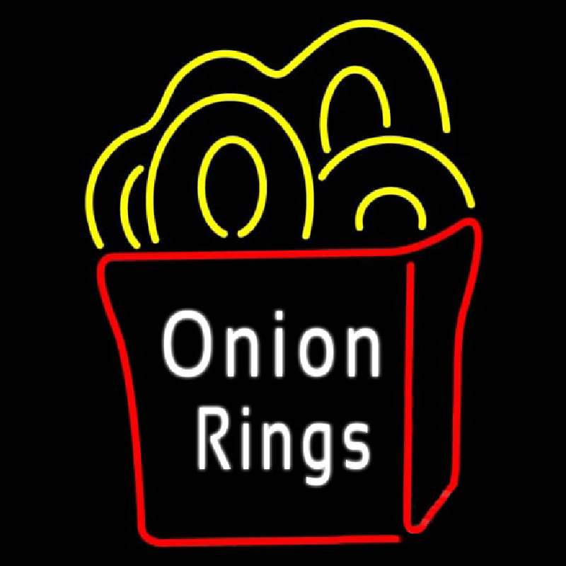 Onion Rings Neontábla