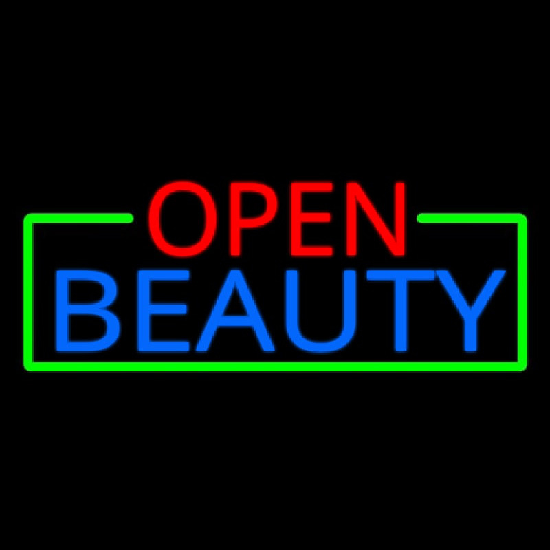 Open Beauty Salon Neontábla
