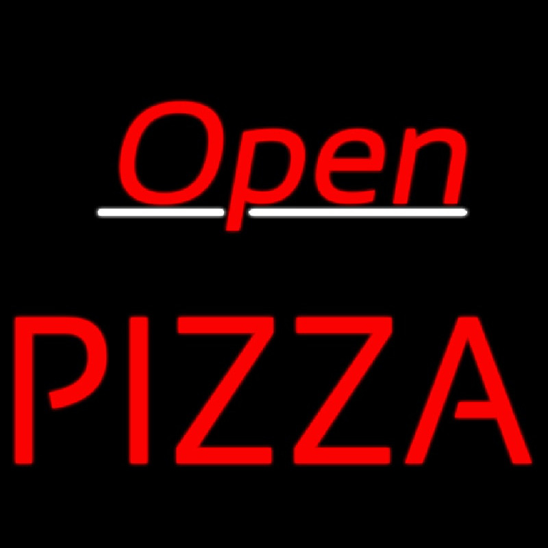 Open Block Pizza Neontábla
