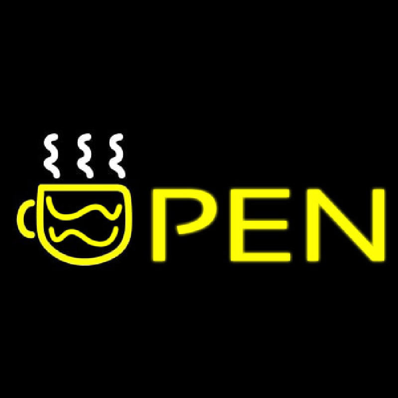 Open Coffee Neontábla