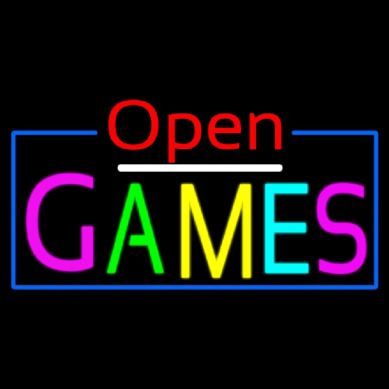 Open Games Neontábla