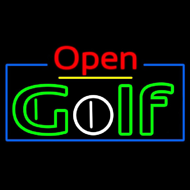 Open Golf Neontábla