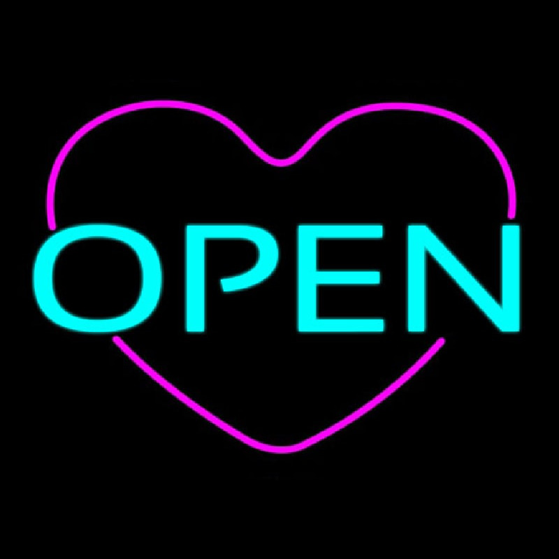 Open Heart Neontábla