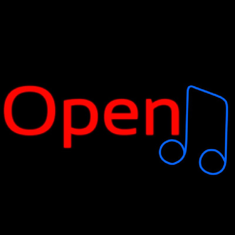 Open Music Tone Neontábla