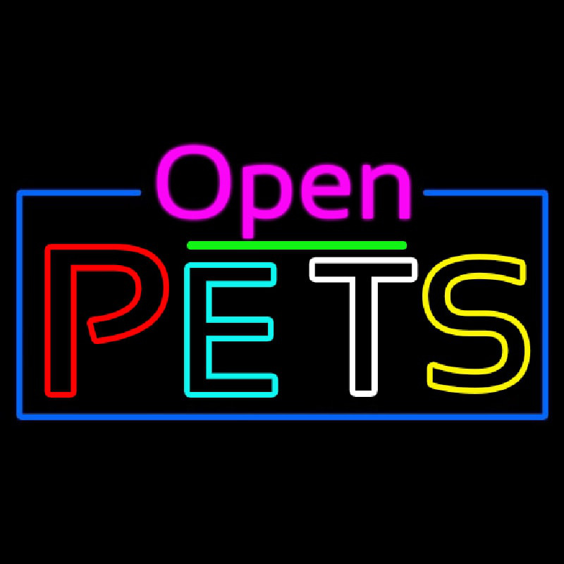 Open Pets Neontábla