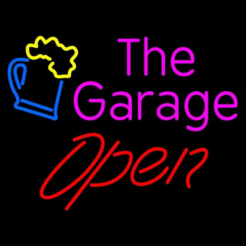 Open The Garage Neontábla