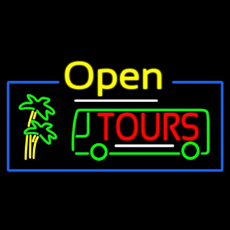 Open Tours Neontábla