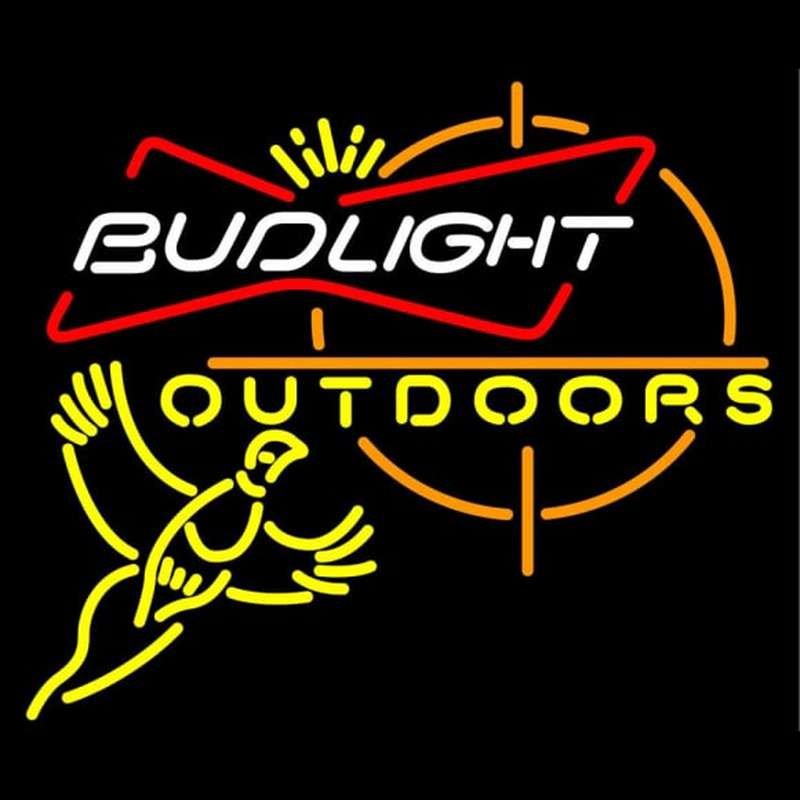 Outdoors Pheasant Hunting Bud Light Neontábla
