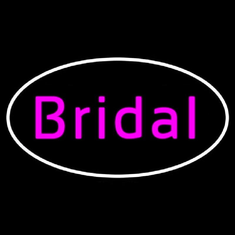 Oval Bridal Cursive Neontábla