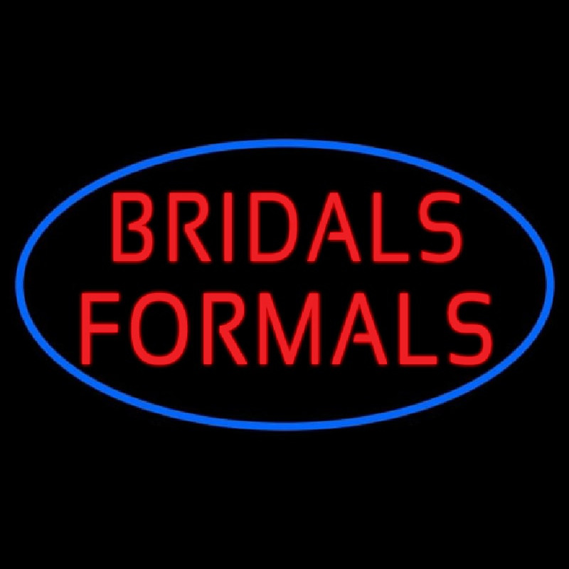 Oval Bridals Formals Neontábla