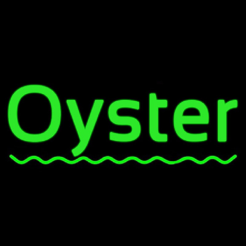 Oysters Green Line Neontábla