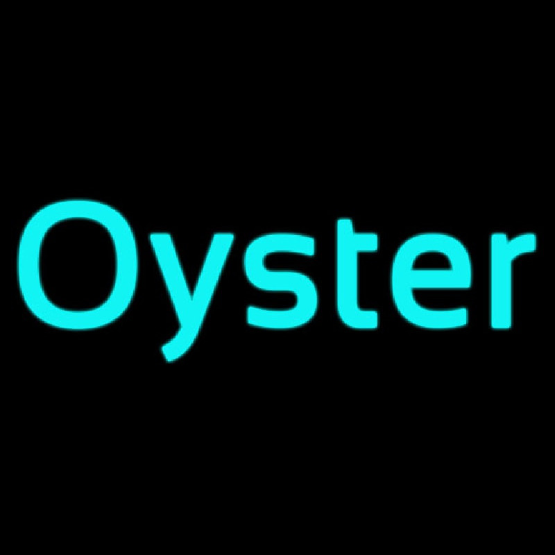 Oysters Turquoise Neontábla