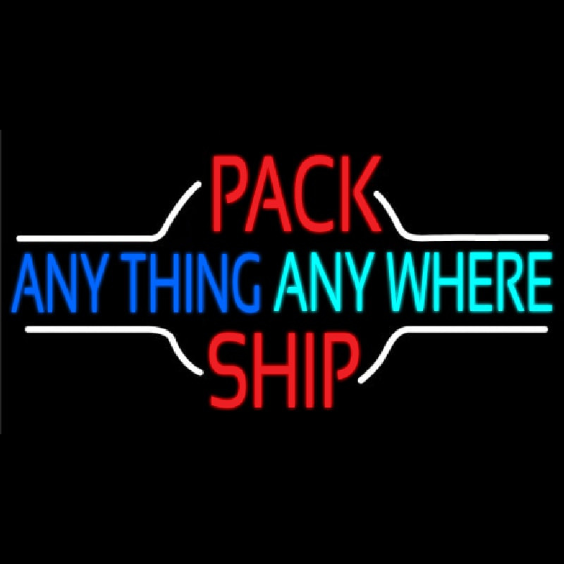 Pack Anything Anywhere Ship Neontábla