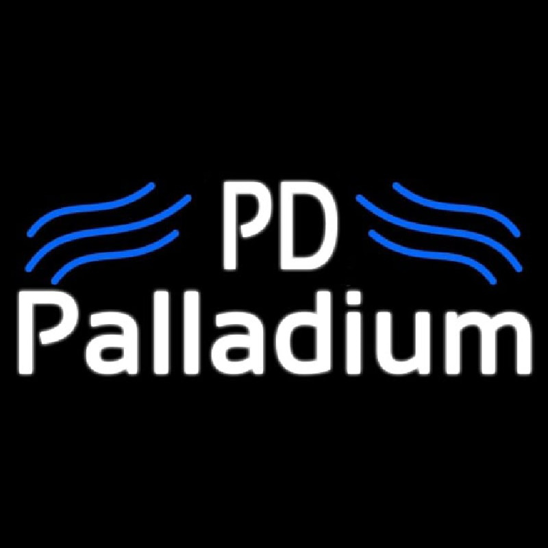 Palladium White With Blue Line Neontábla