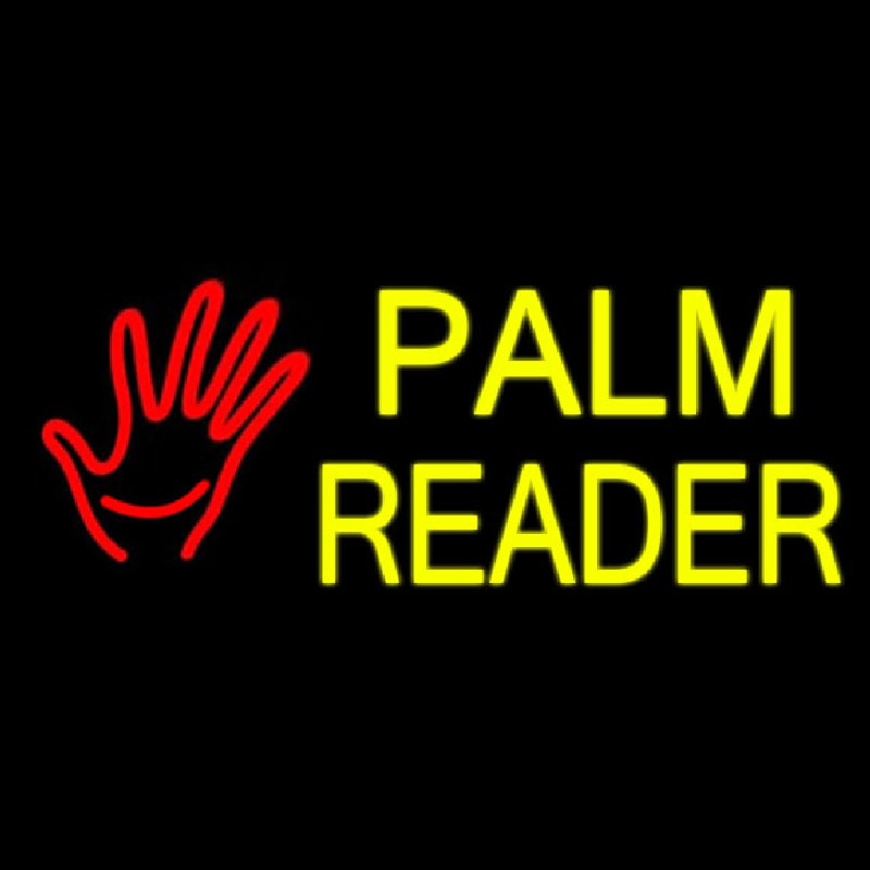 Palm Reader Logo Neontábla
