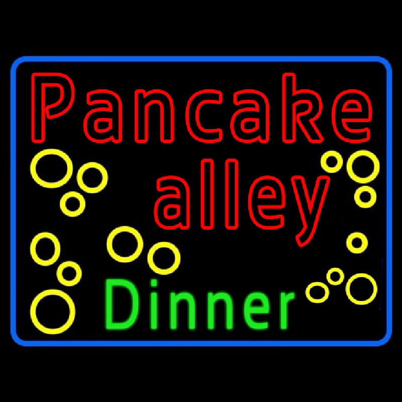 Pancake Alley Dinner Neontábla