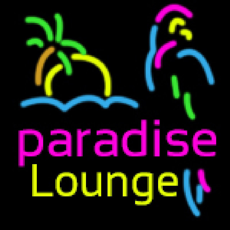 Paradise Lounge Neontábla