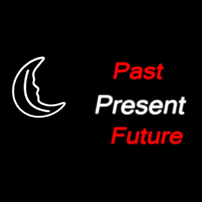 Past Present Future Neontábla