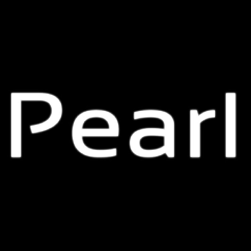 Pearl White Neontábla