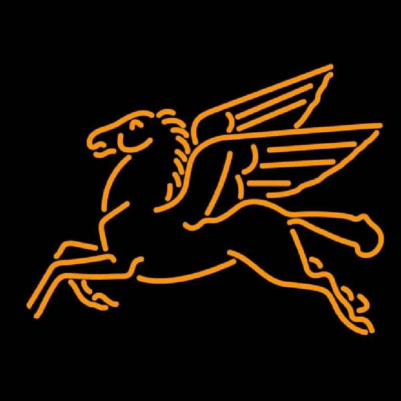 Pegasus Gasoline Logo Neontábla