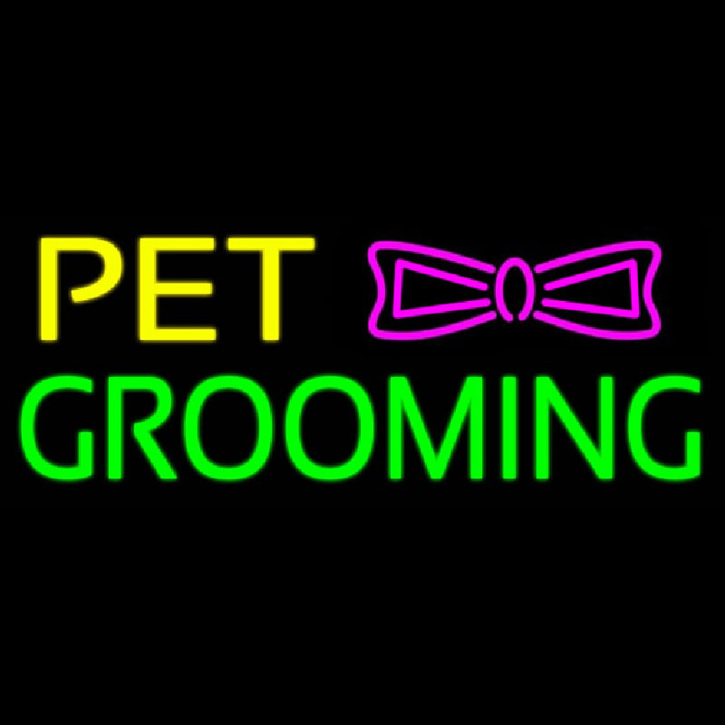 Pet Grooming Logo Neontábla